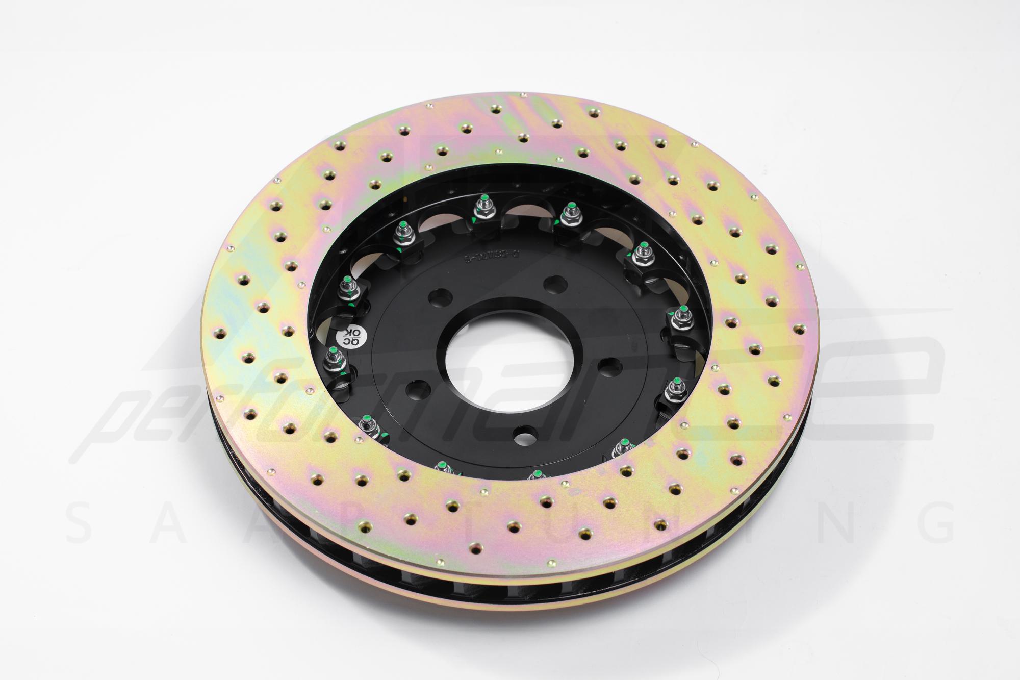 D2 Racing 356 mm floating disc, street 6-pot front rear brake kit, Ford Mustang 2015-