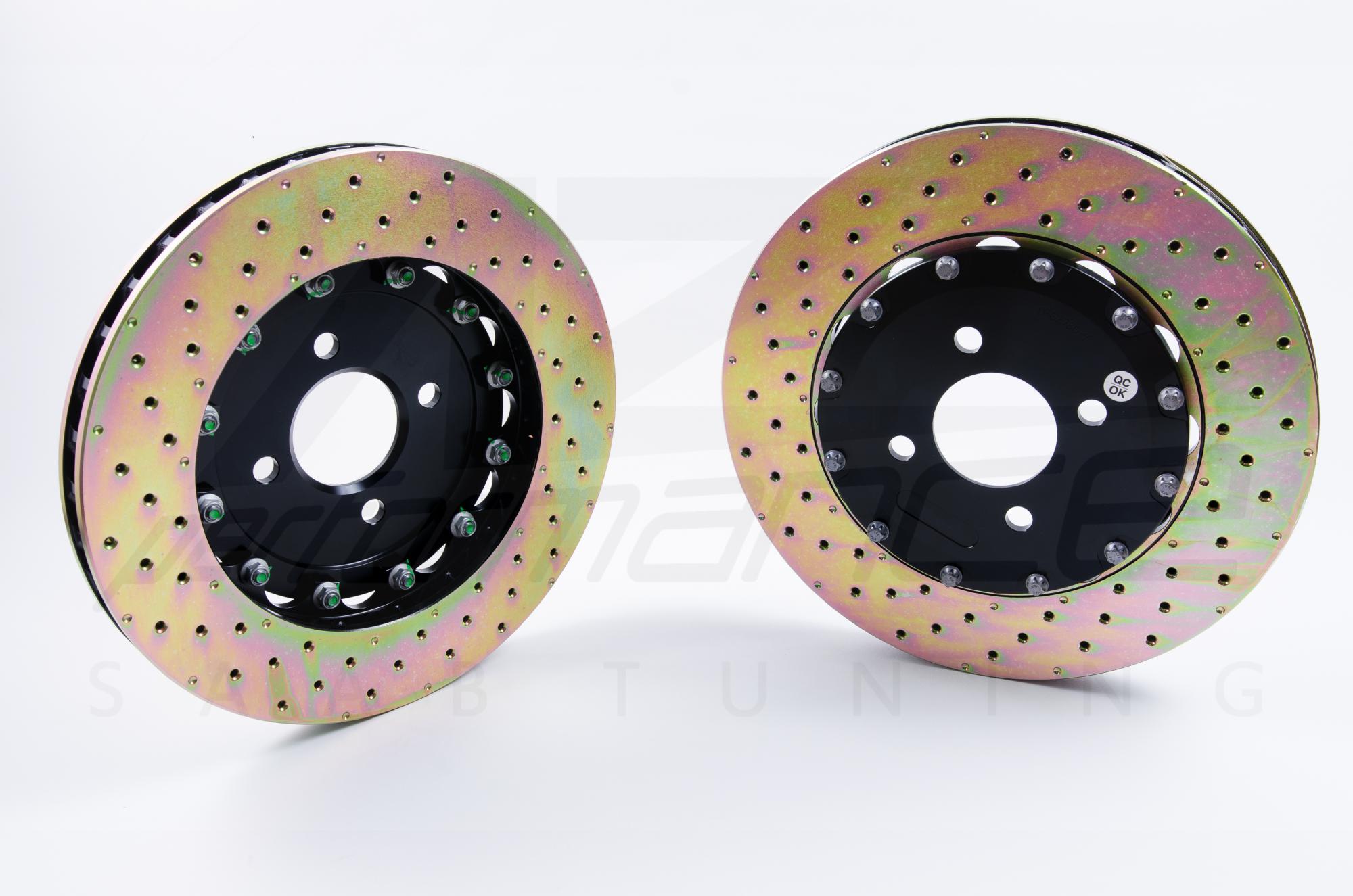 D2 Racing 356 mm fix tárcsás, utcai 6-dugattyús hátsó fékszett, Ford Mustang 2015-