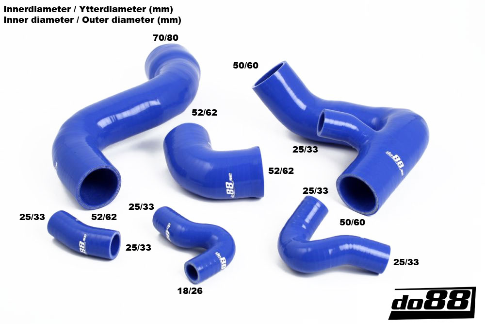 do88 intercooler hose kit, SEAT EXEO 1.8T 2009-2010 - Blue