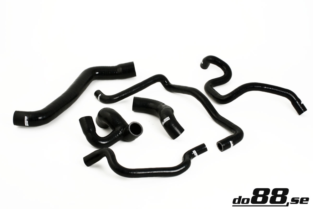 do88 coolant hose kit, OPEL Vectra/Calibra Turbo C20LET - Black