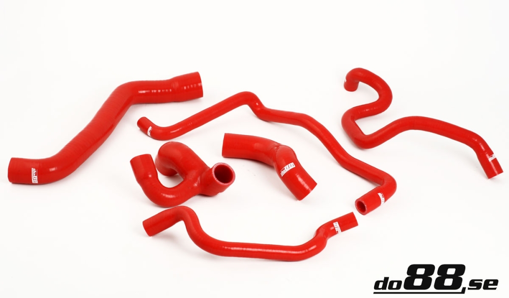 do88 coolant hose kit, OPEL Vectra/Calibra Turbo C20LET - Red