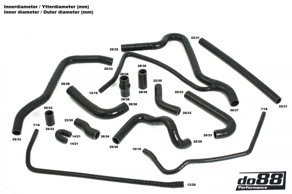 do88 oil hoses, PORSCHE 964 Turbo 3.3 1990-1994