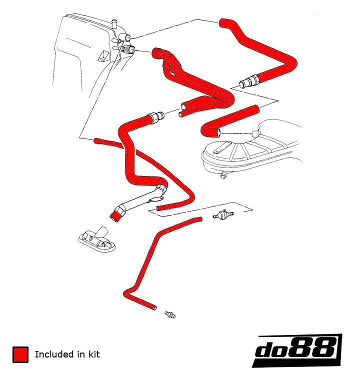do88 olajcsőkészlet, PORSCHE 964 Turbo 3.3 1990-1994