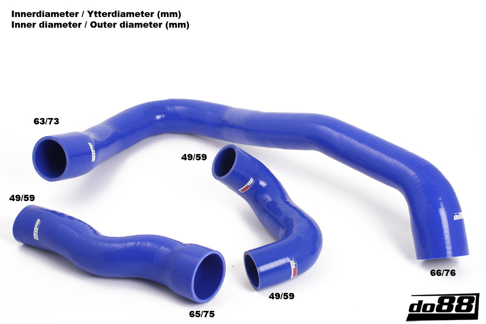 do88 pressure pipe and hose kit, VOLVO S80 2.0T T5 - Blue