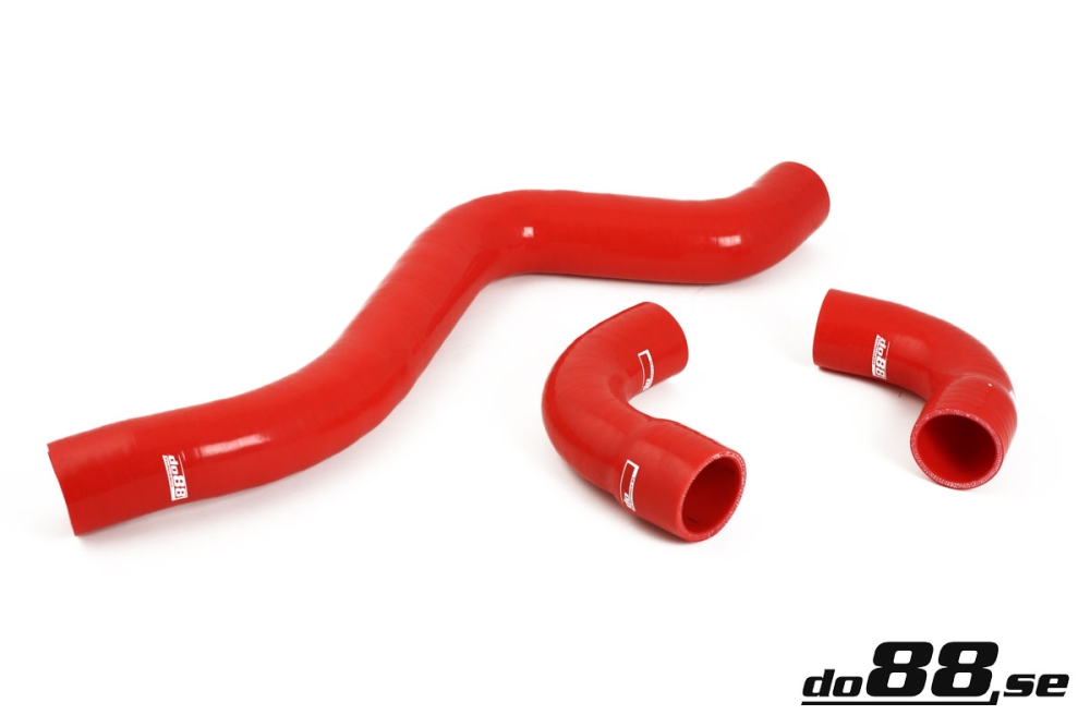 do88 intercooler hose kit with pressure pipe, OPEL C20LET - Red