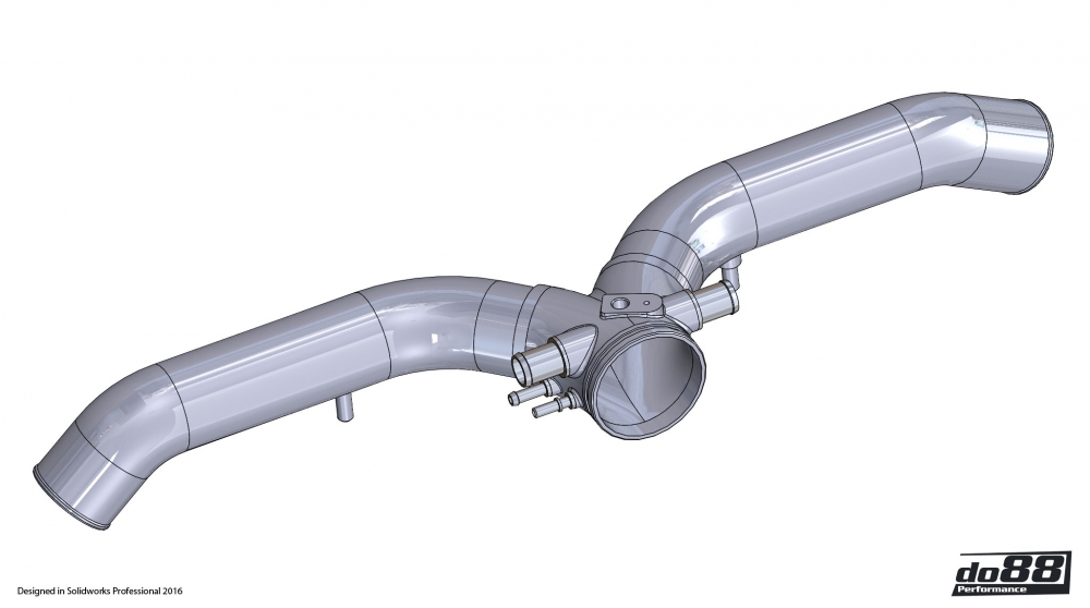 do88 Y csőkészlet do88 intercoolerhez (ezüst), PORSCHE 911 997.1 Turbo/ 997.2 GT2 RS