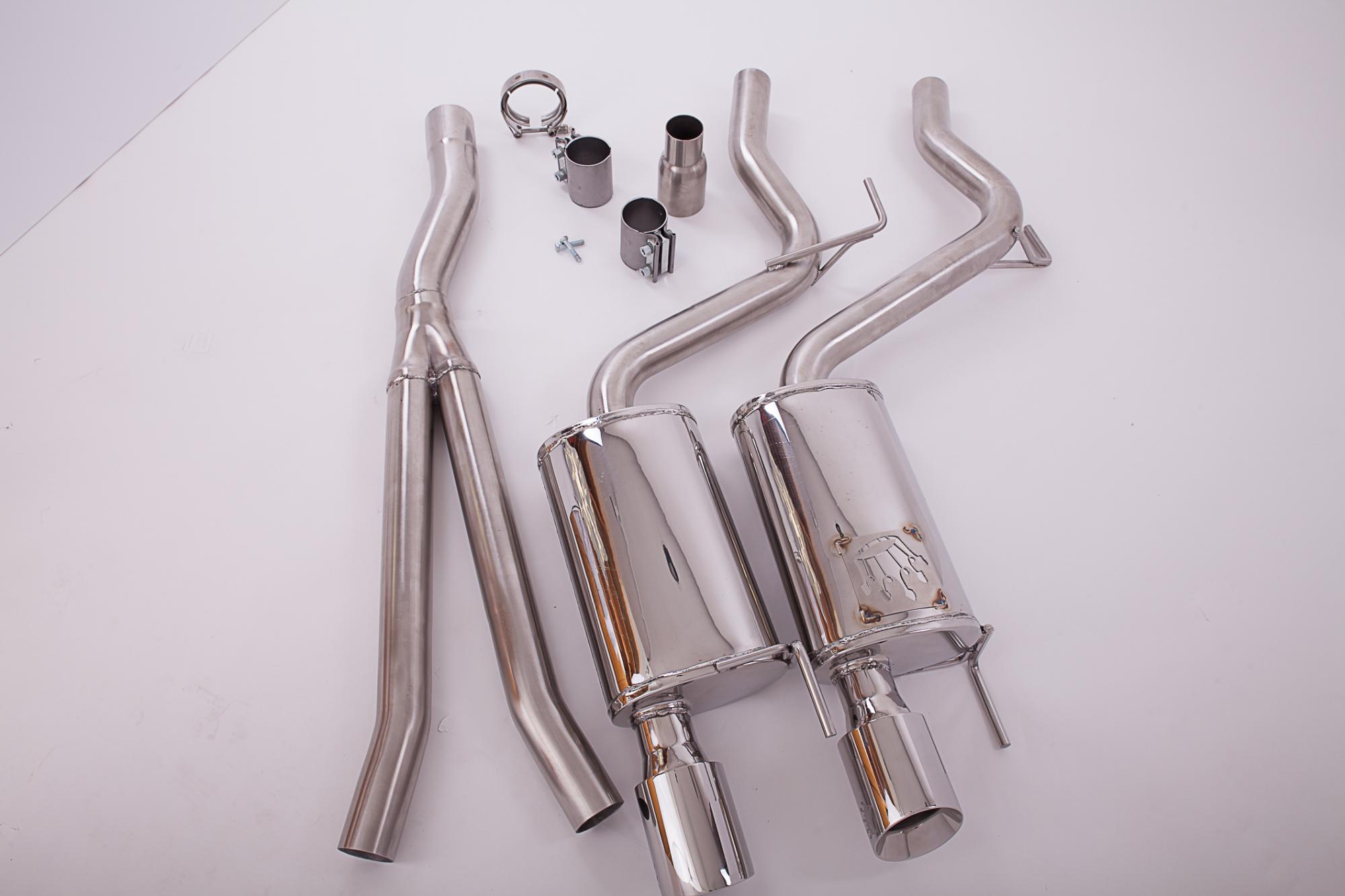 Krona Performance 2015+ Mustang EcoBoost Stainless Turboback Exhaust System WITH race catalyst