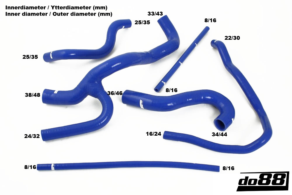 do88 Coolant Hose Kit AUDI Quattro Ur-Quattro 2.2T 10V