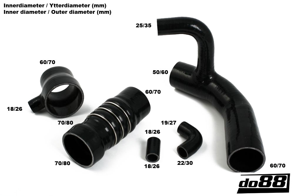 do88 Intercooler Hoses AUDI Quattro Ur-Quattro 2.2T 20V 200HP