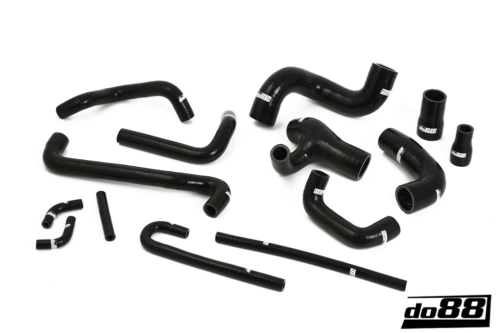 do88 coolant hose kit, BMW E30 M3 S14B23/5 1986-1992 - Black