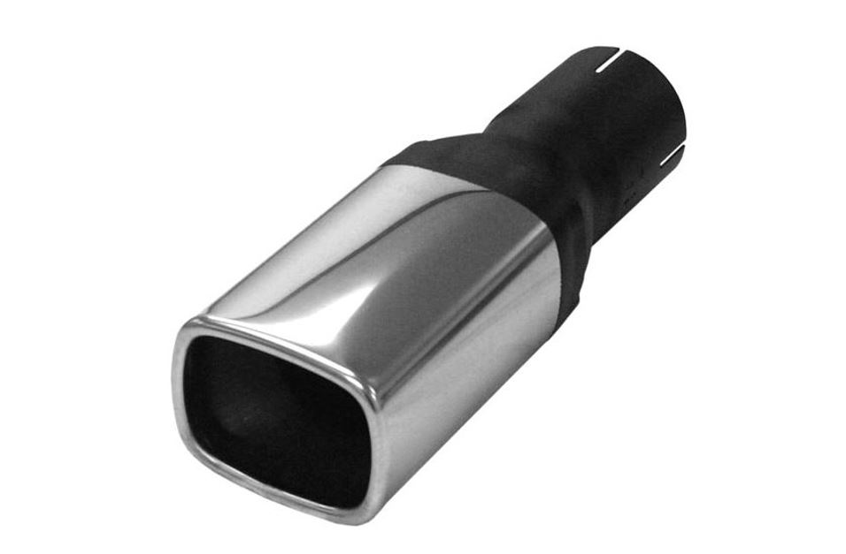 Terragonal Round Stainless Steel Exhaust Tailpipe 70/90mm 63,5