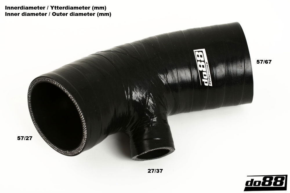 do88 Turbo Inlet hose VOLVO S60 D5 163-185 HP és 2.4D 130 HP - Black