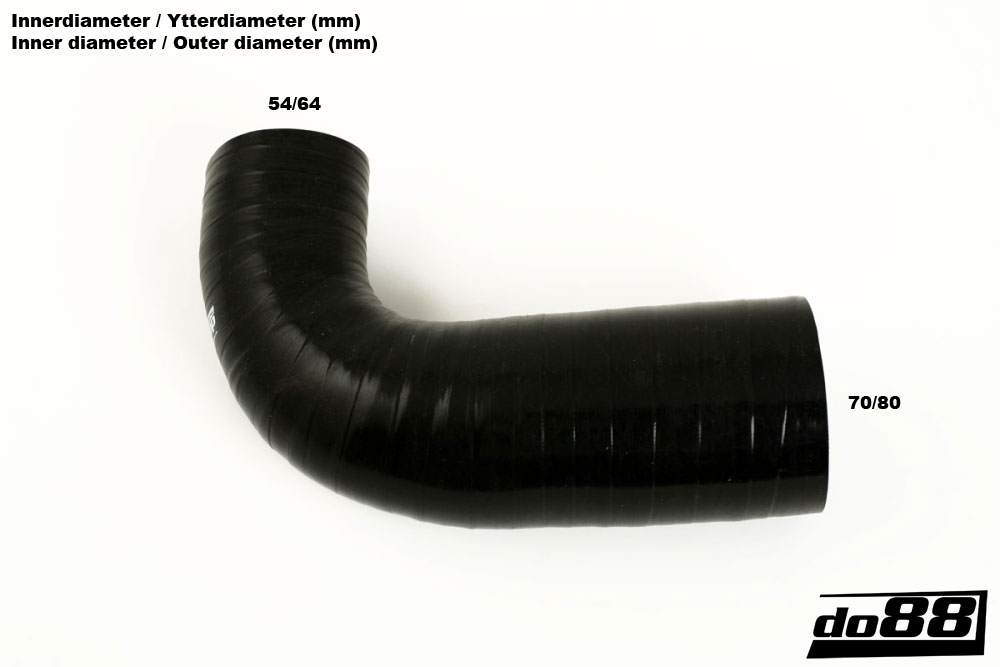 do88 EGR hose VOLVO S60 D5 163-185 HP és 2.4D 130 HP - Black