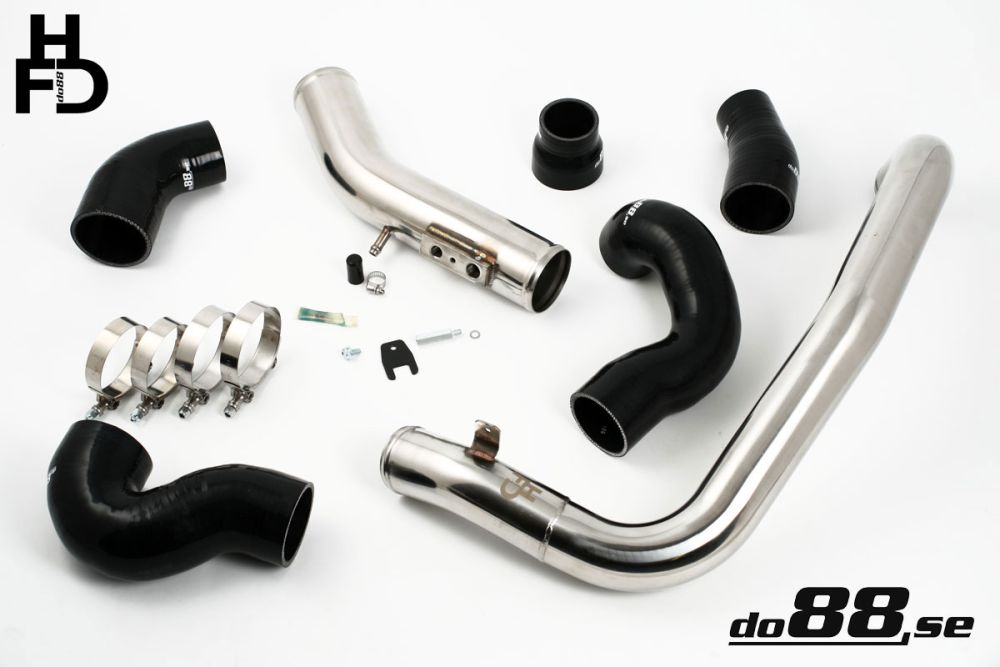 do88 intercooler hose kit with pressure pipe, Volvo S60/ V70/ XC70 - 00-02 Black