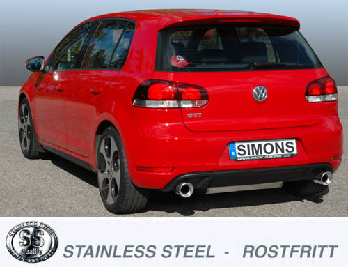 SIMONS Sportsystem    2*100 Golf VI Turbo GTI 2009-