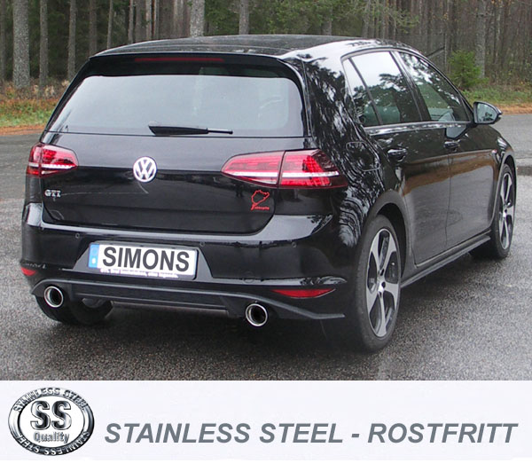 SIMONS Sportsystem    2*100 Golf VII GTI Turbo 2012-