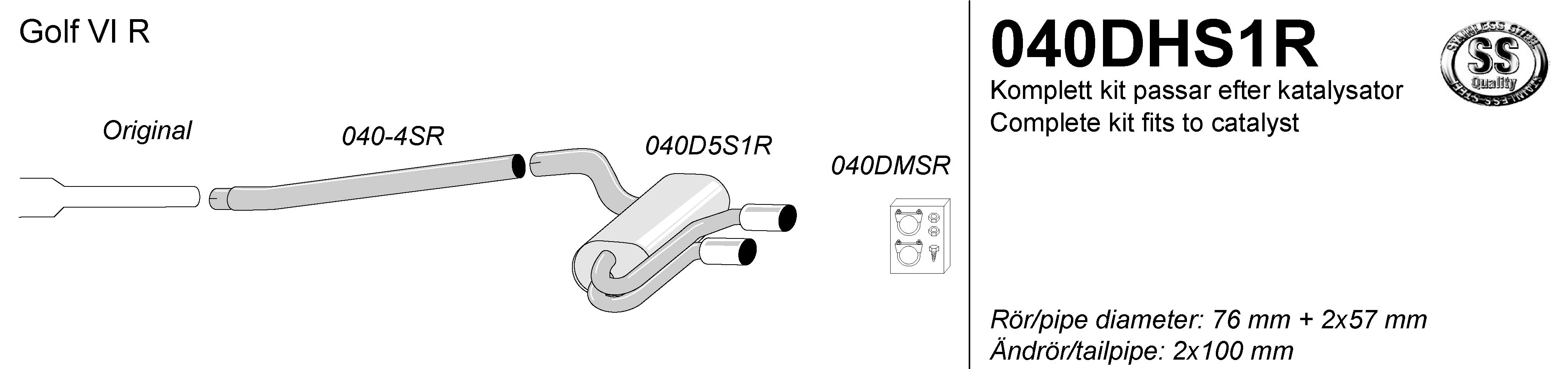 SIMONS Sportsystem    2*100 Golf VI R