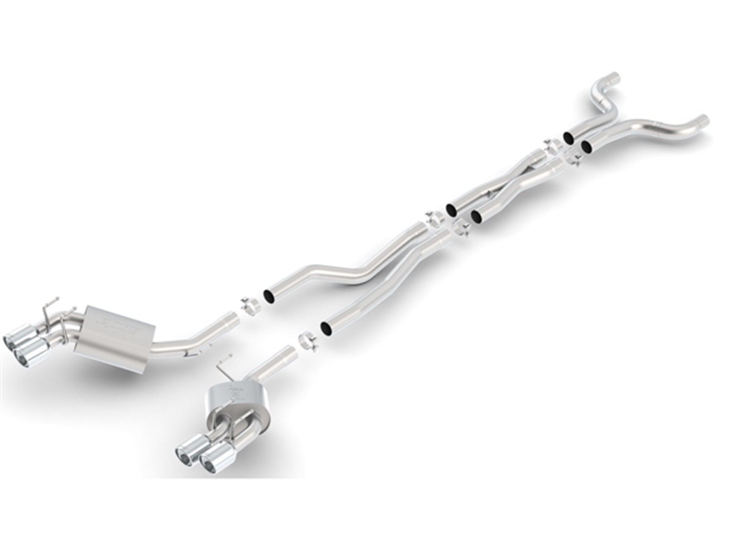 BORLA Cat-Back™ System "S-Type" 2.75" Chevrolet CAMARO ZL1/1LE 6.2L V8 AT/MT RWD 2DR w/Dual-mode, Quad tip exhaust (12-15)