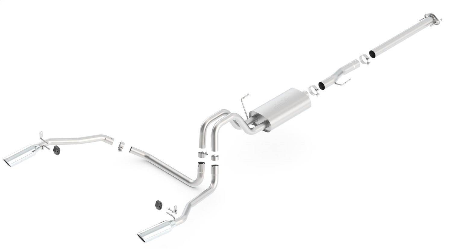 BORLA Cat-Back™ System "Touring" 3", 2.25" Ford F-150 TRUCKS 3.5L V6 Ecoboost AT 2+4WD 2+4DR EC STB (78") CC SB (67)" (11-14)