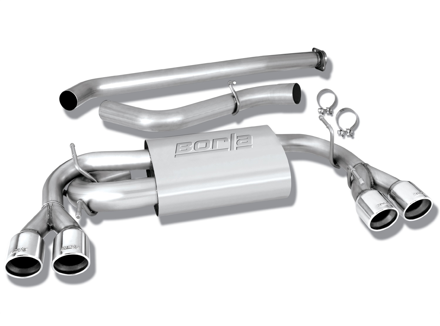 BORLA Cat-Back™ System "S-Type" 3", 2.25" Subaru WRX/WRX STI WRX 2.5L Turbo  MT AWD 4DR Hatchback (08-14)