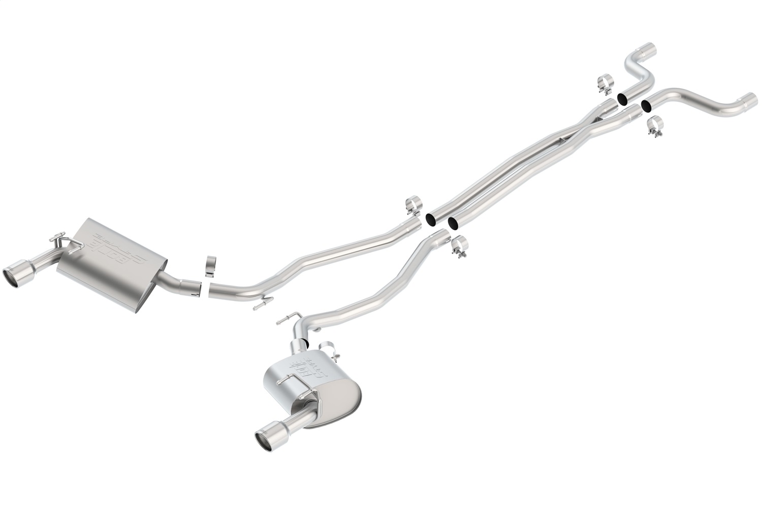 BORLA Cat-Back™ System "S-Type" 2.25" Chevrolet CAMARO V6 3.6L V6 AT/MT RWD 2DR (except Dual-mode exhaust) (10-13)