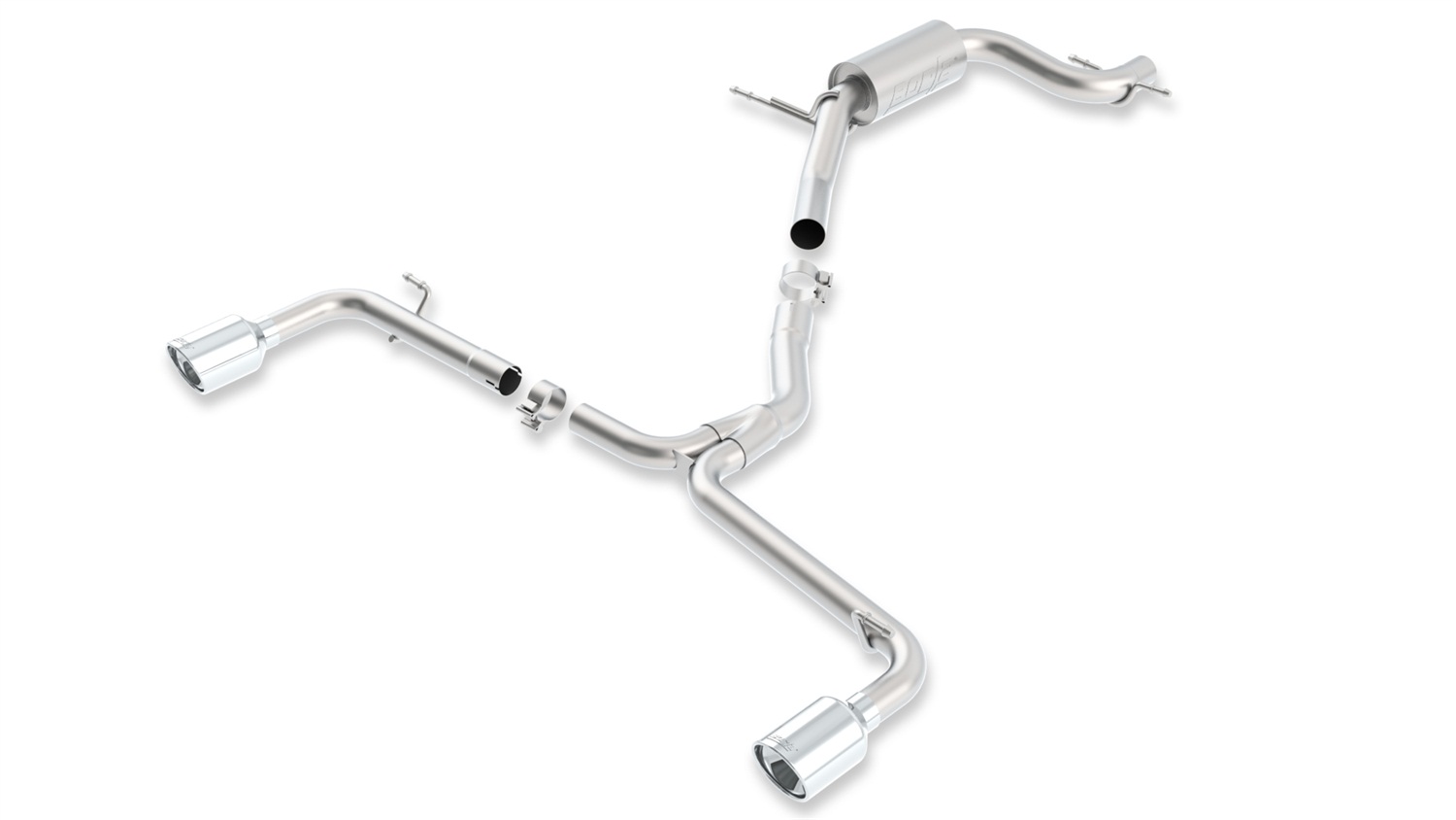 BORLA Cat-Back™ System "S-Type" 2.5", 2" Volkswagen BEETLE 2.0L Turbo AT/MT FWD 2 DR (12-17)