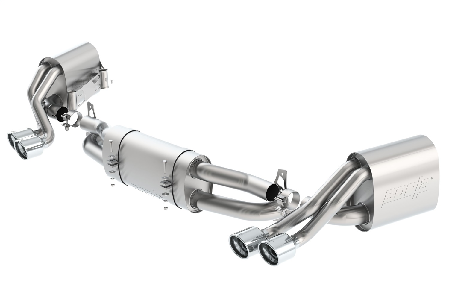 BORLA Kat. utáni rendszer "S-Type" 2.5", 1.75" Porsche 991 911/911S/911 4S 3.4L/3.8L  AT RWD 2 DR w/o valves (12-16)