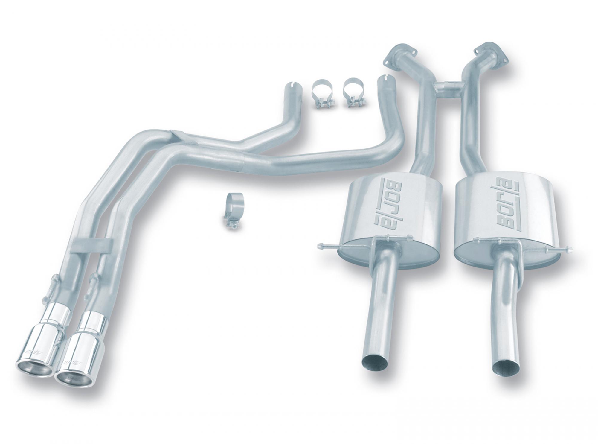 BORLA Cat-Back™ System  "S-Type" 2.25" Pontiac GTO 5.7L V8 AT/MT RWD 2DR (04)