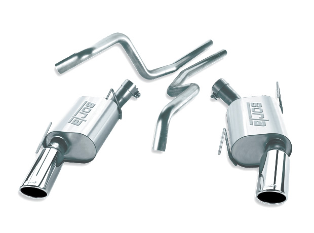 BORLA Cat-Back™ System "Touring" 2.5", 2.5" Ford Mustang GT 4.6L V8 RWD AT/MT 2DR (05-09)