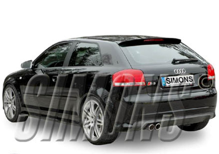 SIMONS hátsó sport kipufogódob AUDI A3 S3 Quattro 2005-