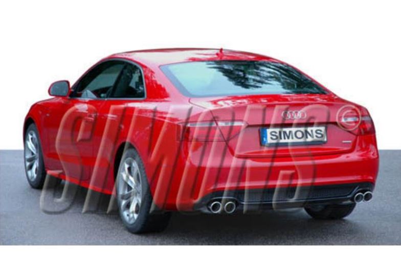 SIMONS katalizátor utáni 2xdupla sport kipufogó AUDI A4 (B8) 2.7 és 3.0 TDI 2008-2016