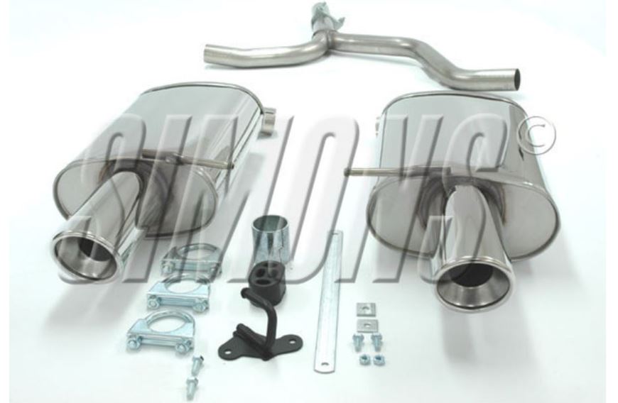 SIMONS Duplex Sport Cat-back Exhaust AUDI A4 (B7) 1.6 2.0 1.9TDI 2.0TDI 2005-2008