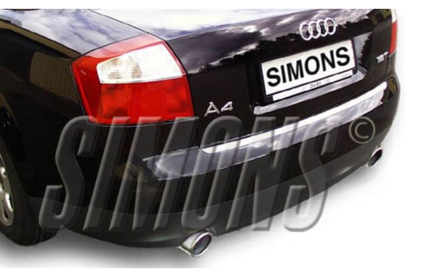 SIMONS középdob utáni dupla sport kipufogó AUDI A4 (B6/B7) Quattro 1.8T 2.0TFSI 01-08