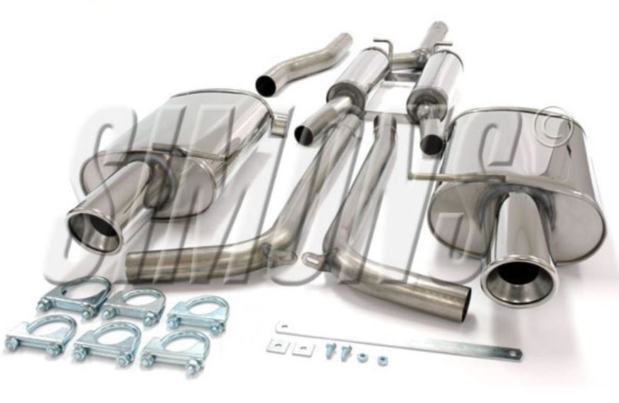 SIMONS Duplex Cat-back Sport Exhaust AUDI A4 (B6/B7) Quattro 1.8T 2.0TFSI 01-08