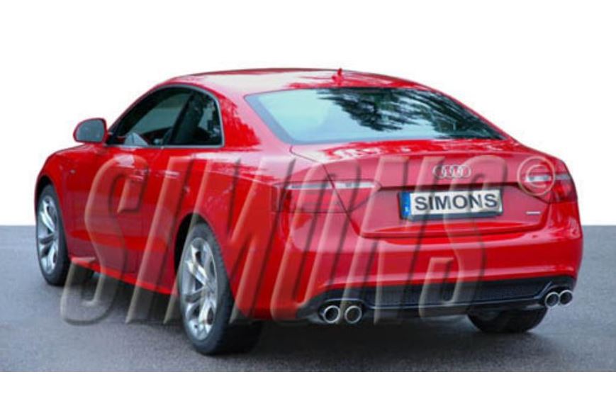 SIMONS katalizátor utáni 2xdupla sport kipufogó AUDI A5 1.8T 2.0T 2006-2016