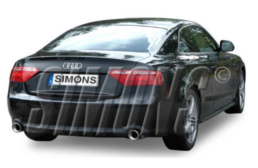 SIMONS Duplex Race Exhaust from Downpipe AUDI A5 Quattro 2.0TDI 2008-2016