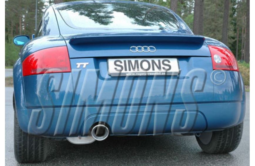 SIMONS sport hátsó kipufogó AUDI TT (8N) 1.8T 180LE 1998-2006