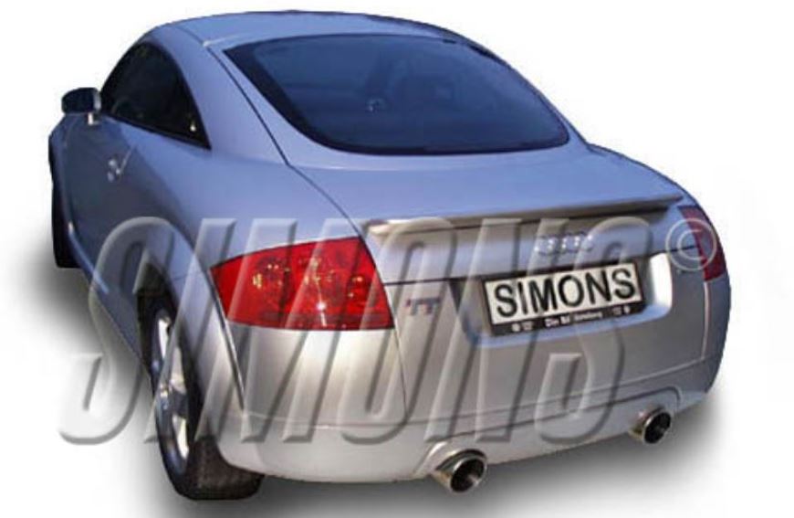 SIMONS Sport Rear Exhaust AUDI TT (8N) Quattro 1.8T 180/225HP 1998-2006