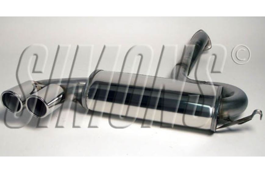 SIMONS Rear Sport Exhaust Silencer AUDI 80/90 Coupé Quattro 1988-1991