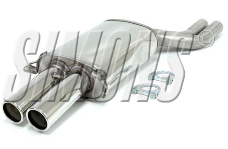 SIMONS Duplex Sport Rear Exhaust AUDI A8/S8 2.8 3.7 4.2 1994-2002