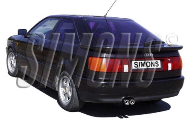 SIMONS katalizátor utáni dupla sport kipufogó AUDI 80/90 1986-1991
