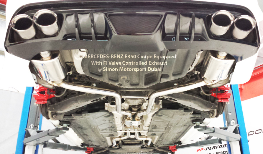 FI Exhaust Mercedes E350 Coupe  (W207) 2009-2014