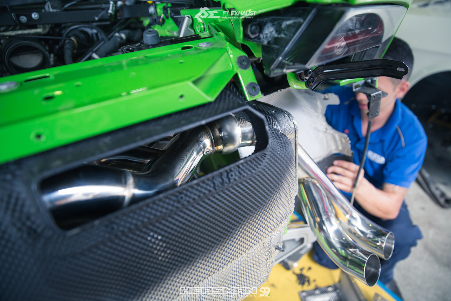 FI kipufogó Lamborghini Huracan LP 610-4 / LP 580-2 2014+ TITANIUM