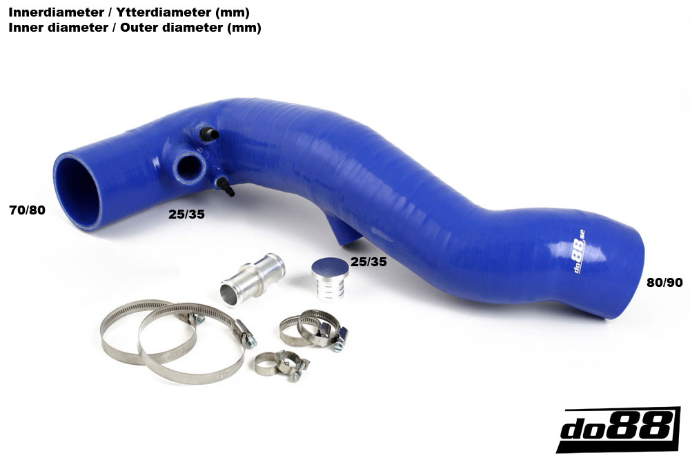 do88 3" Inlet Hose VOLVO S60 Turbo - Blue