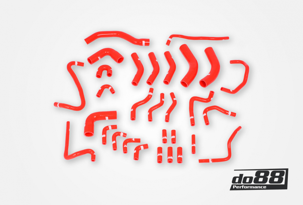 do88 Vacuum Hose Kit AUDI RS6 C5 2002-2004 - Red