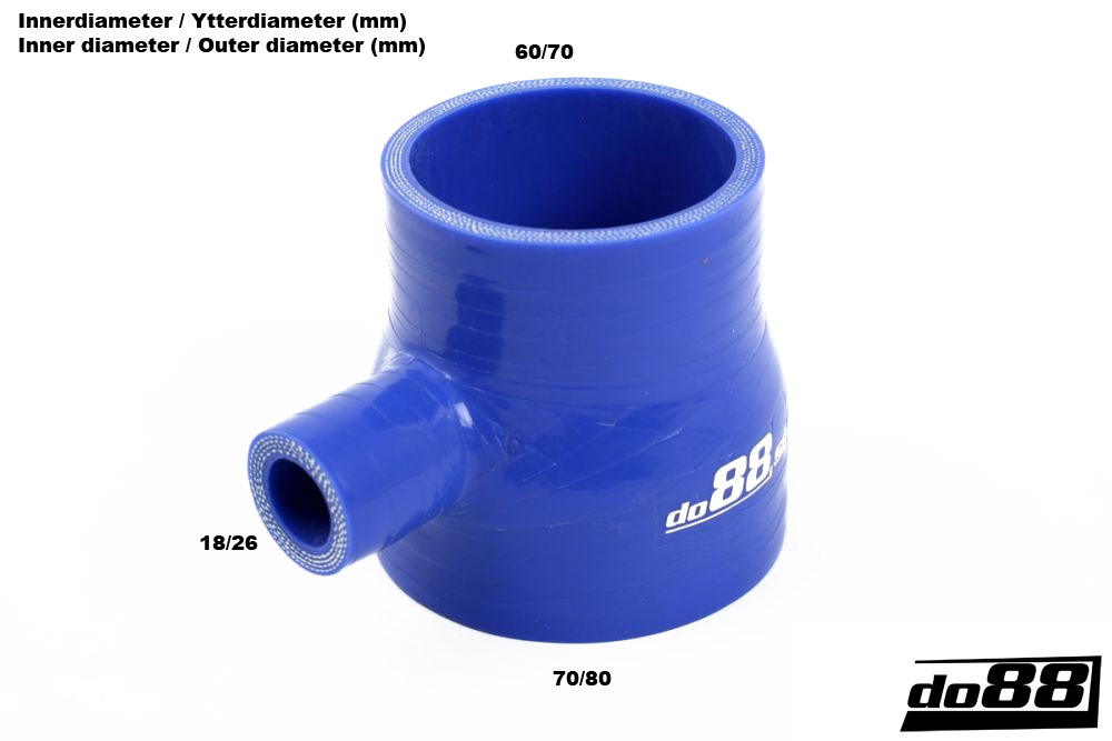 do88 AUDI S2/RS2 UR-QUATTRO THROTTLE BODY HOSE Blue