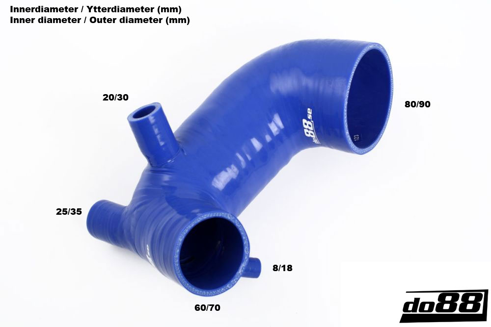 do88 inlet hose, AUDI S4/S6 C4 AAN Blue