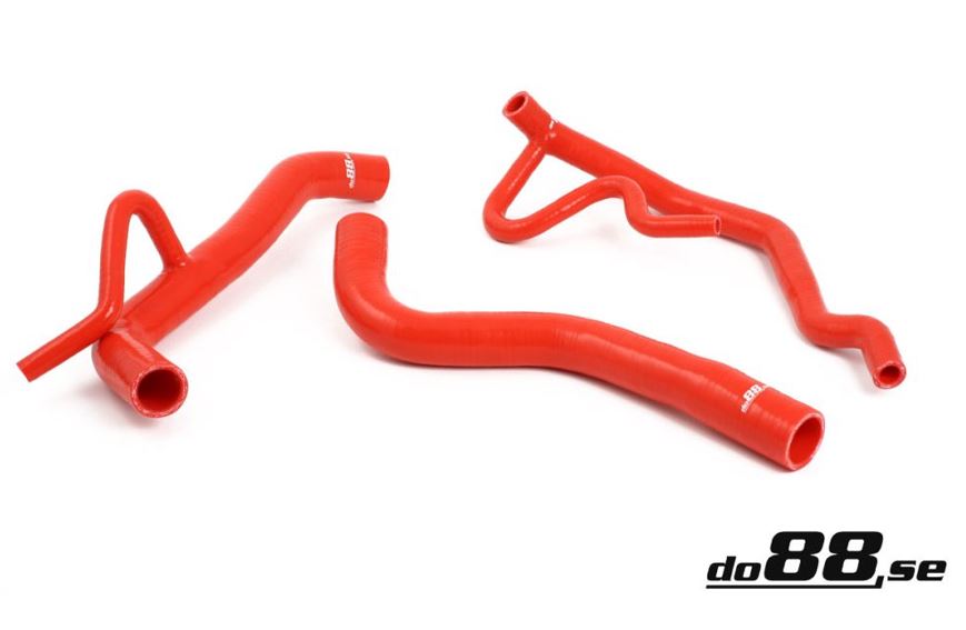do88 coolant hoses VOLVO 940 Turbo Petrol AC 1992-1998 - Red