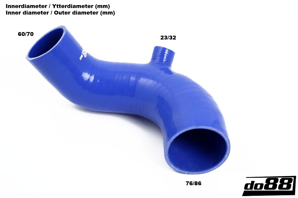 do88 szívócső 76mm/3" VOLVO 940 2.0T 2.3T 1991-1998