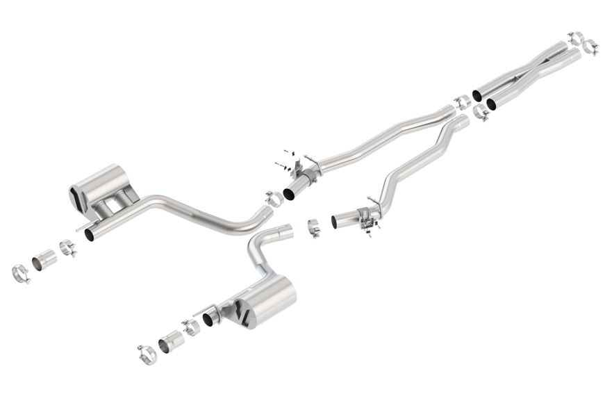 BORLA S-TYPE Valve Simulator Cat-back Sport Exhaust DODGE CH SRT 392 6.4